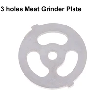 1pc large 3 holes meat grinder plate net knife meat grinder parts replace stainless steel meat hole plate kitchen supplies