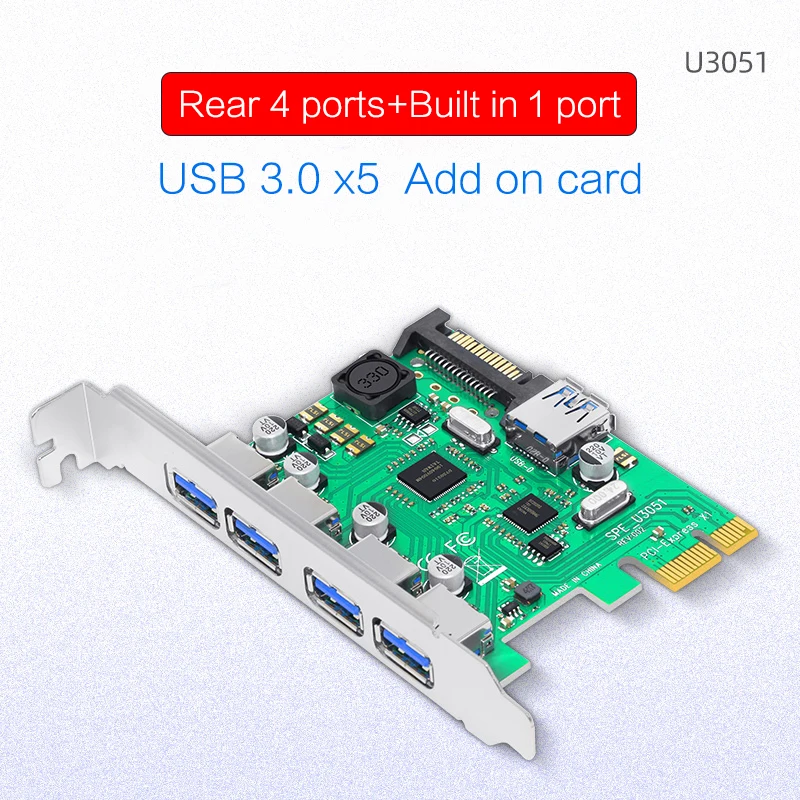 Универсальная настольная материнская плата PCI E на USB 3 0 порты 19PIN Solt Плата