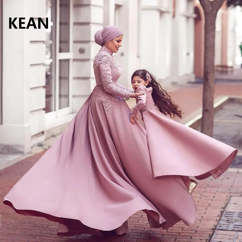 

Dark Pink Muslim Evening Dress Scarf Jumpsuits Detachable Train vestidos Islamic Dubai Kaftan Saudi Arabic Evening Prom Dress