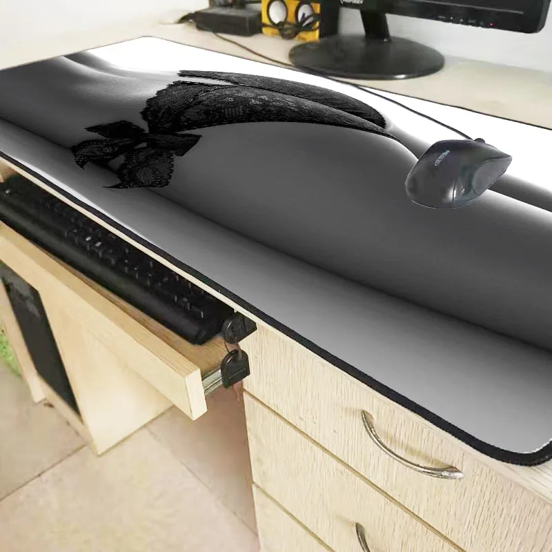 Большой коврик для мыши Mairuige из натурального каучука сексуальной девушки