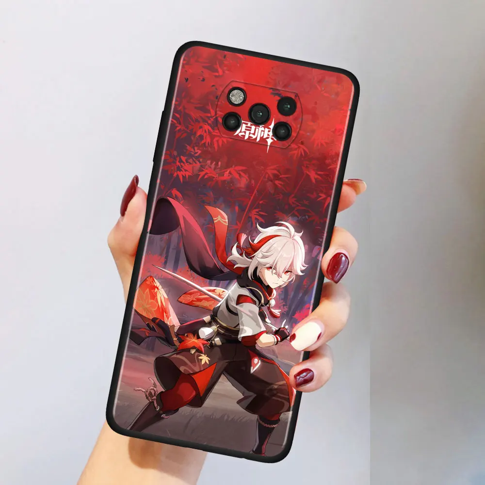 genshin impact phone case for xiaomi poco x3 nfc m3 pro f3 gt redmi note 10 9s 9 8 pro 9a 9c tpu black soft cover housing free global shipping