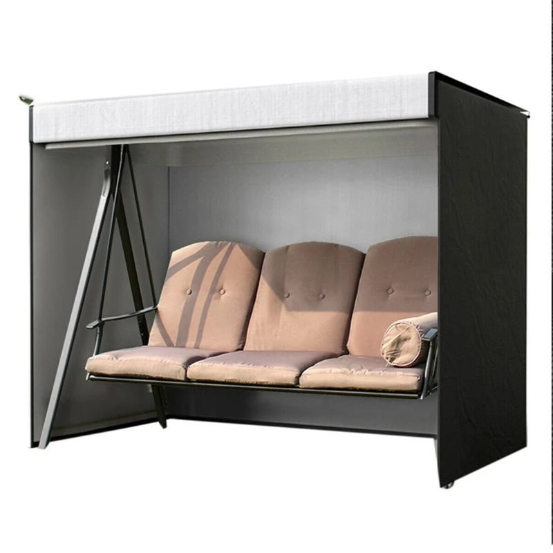 

3 Seater Garden Swing Cover Waterproof Windproof Anti-UV Heavy Duty Rip Proof 79x68x50 in/ 200x170x125cm
