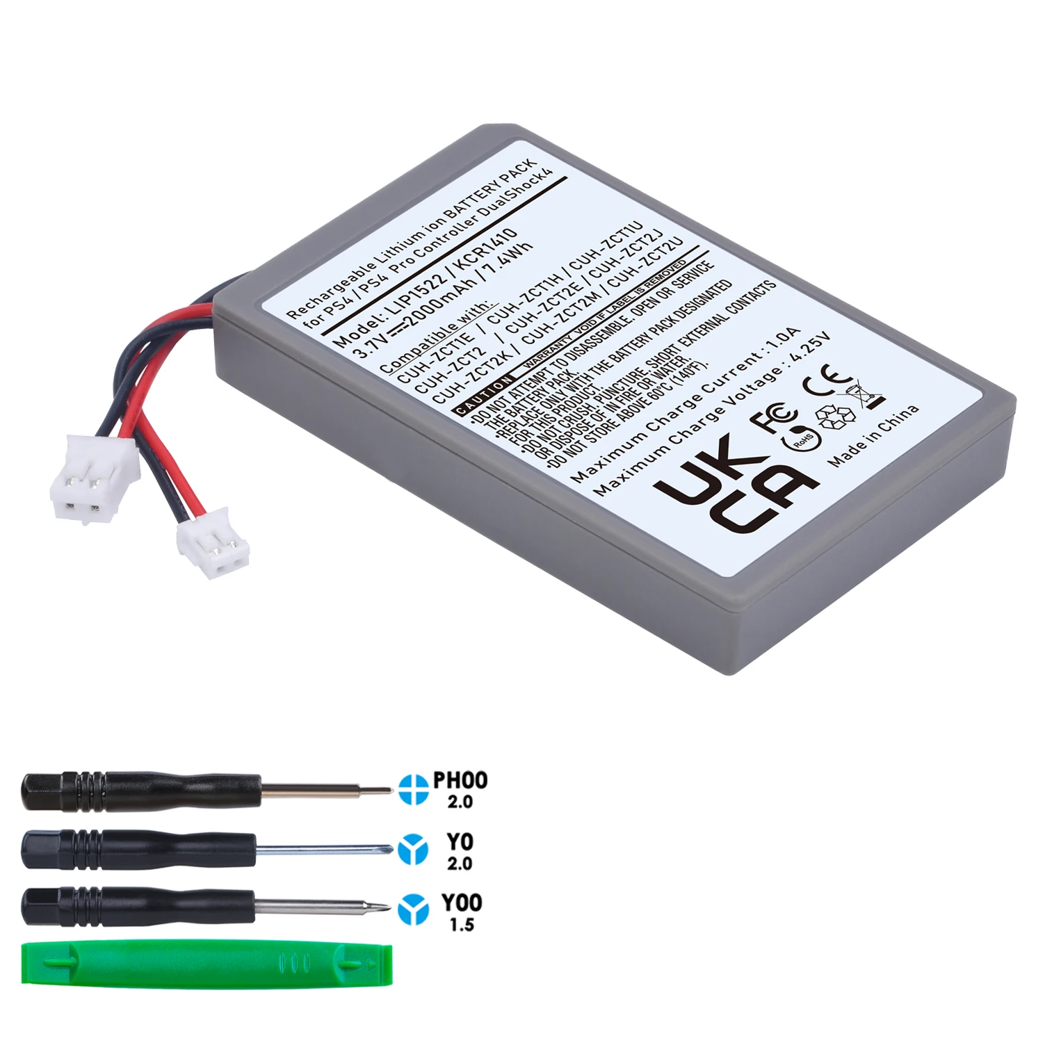 Аккумулятор для геймпада Sony PS4 Pro LIP1522/KCR1410 2 шт. беспроводного Playstation CUH-ZCT1E CUH-ZCT1U |