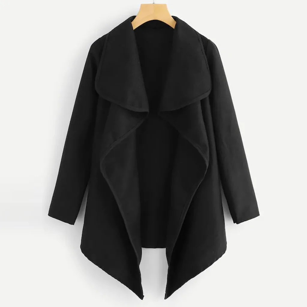 2019 новый элегантный осенне-весенний базовый Жакет женский однотонный открытый