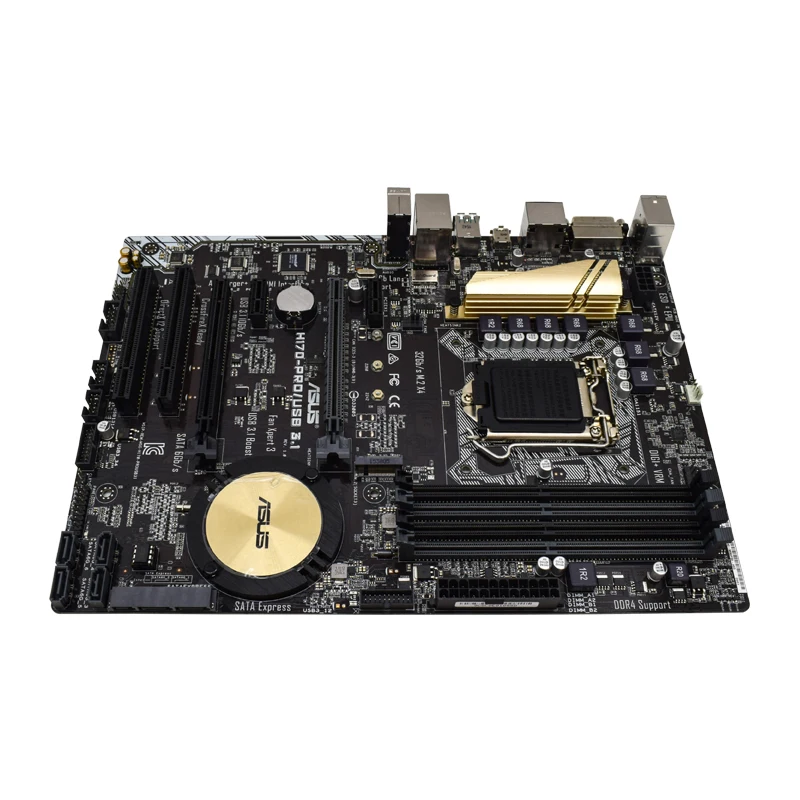 asus h170 prousb3 1 intel h170 ddr4 64gb lga 1151 i7 i5 i3 cpus m 2 usb3 1 atx dvi hdmi pci e 3 0 original desktop motherboard free global shipping