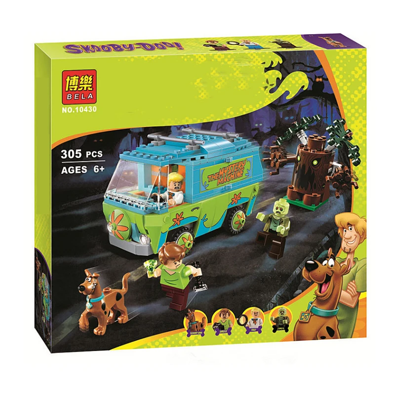 

Новинка 10432 & 10430 10429 10428 Scooby таинственная машина автобус город строительные блоки кирпичи игрушки шарнирные рождественские подарки для дете...