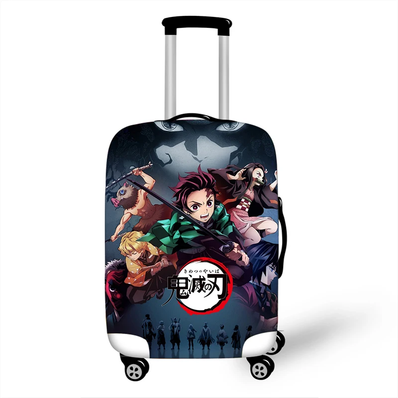 

18-32'' Demon Slayer Kimetsu No Yaiba Elastic Luggage Protective Cover Trolley Suitcase Dust Bag Case Cartoon Travel Accessories