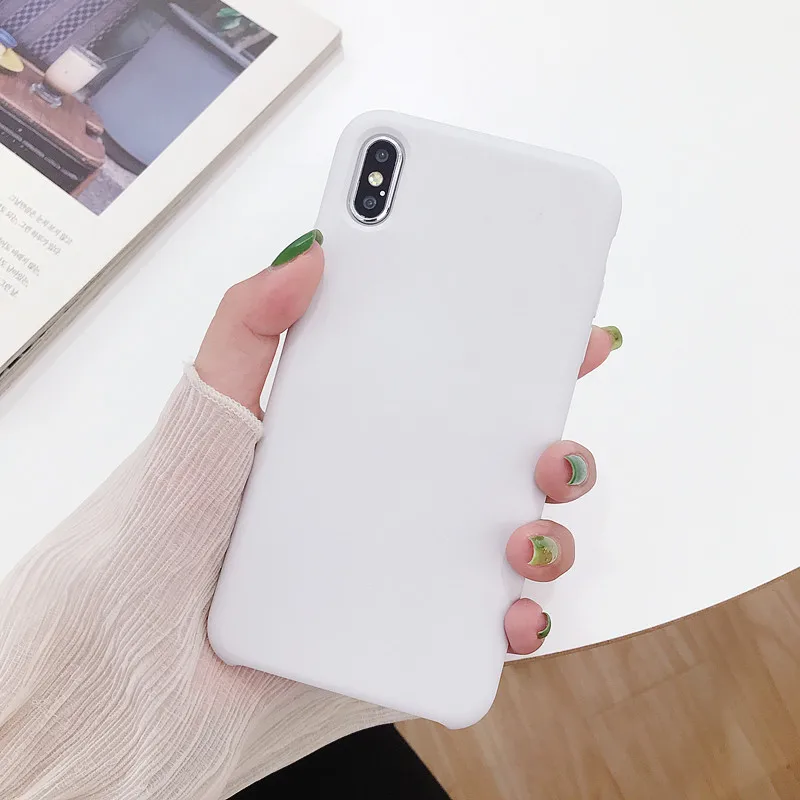 Жидкий силиконовый чехол для iPhone 7, 8, 6, 6s Plus, устойчивый к царапинам, защитный чехол для iPhone 11 Pro Max XR X XS Max, чехол