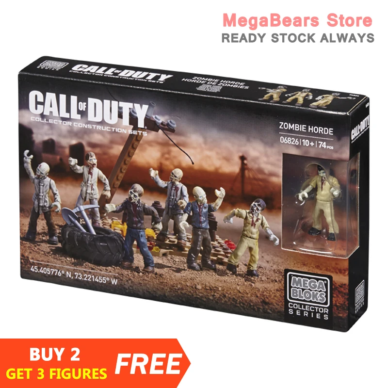 Mega Bloks constex Call of Duty 06826 строительные блоки зомби Орды игрушки|Игрушечные кубики| |