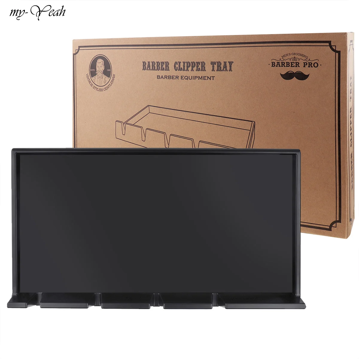 4 Slots Anti-slip Barber Clipper Tray Salon Clippers Organizer Razor Case Hair Cutting Machine Holder Styling Tool | Красота и