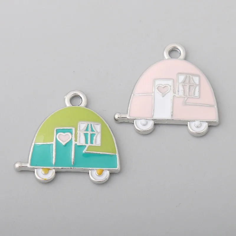 Модные эмалированные подвески для кемпинга и трейлеров RAINXTAR детей 19*20 мм 20 шт. AAC758