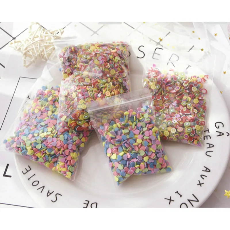 Мягкая Керамика 2000 шт кусочки фруктов наполнитель для украшения ногтей советы