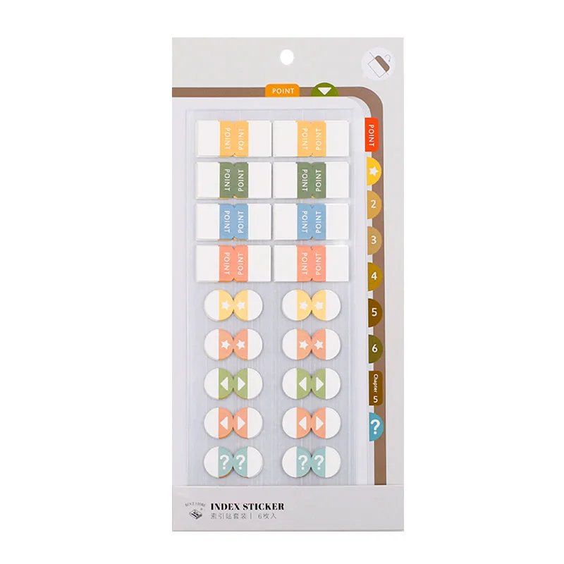 

Label Index Stickers, Literary and Artistic Simple Notes, Hand-book Classification Marks, Bookmark Stickers Sticky Notes