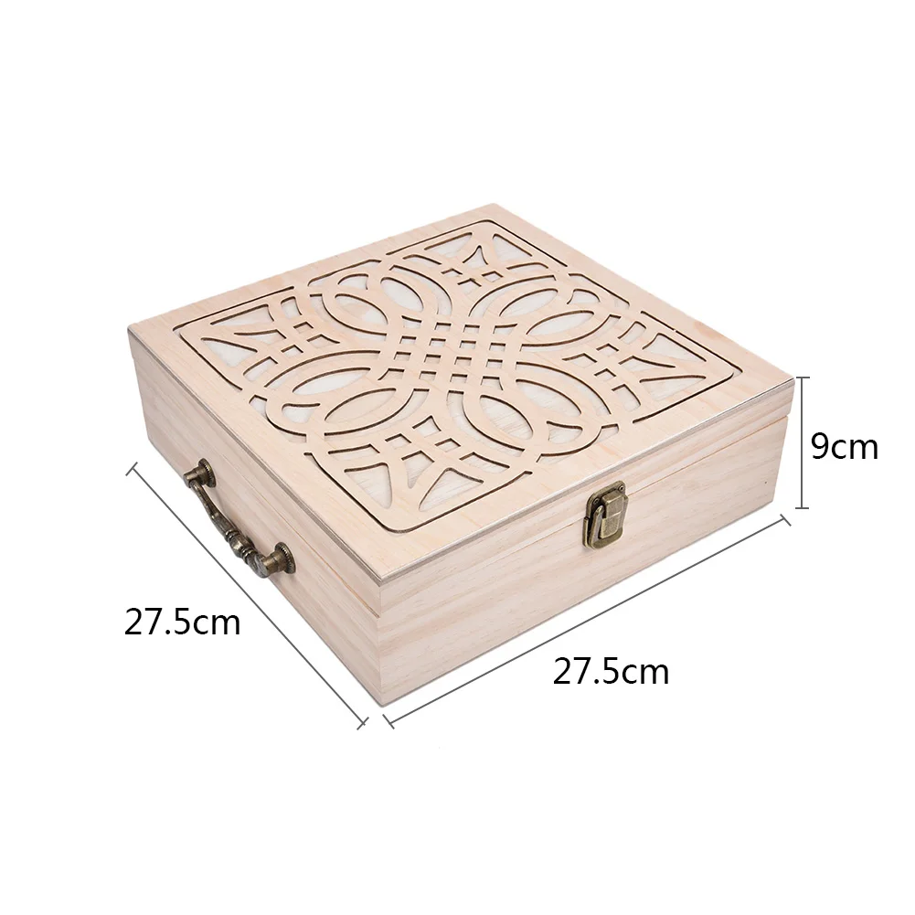 Деревянная коробка для хранения в бутылках с маслом органайзер эфирных масел