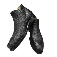 jiangxinduyun custom crocodile leather boots zipper manual crocodile men boots crocodile short boots