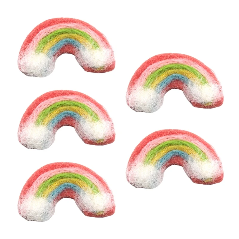 

5 Pcs DIY Handmade Baby Felt Rainbow Home Party Decorations Infant Photo Shooting Accessory Newborn Photography Props