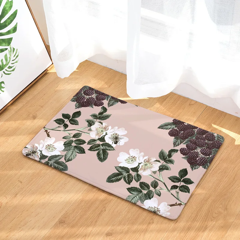Приветственные напольные коврики коврик в стиле ретро с цветочным принтом кухня