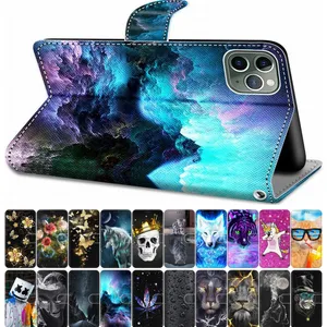 for case huawei honor 10 lite honor 20 lite 20 pro flip leather book cover phone case box rose tiger wolf lion cat dog dp08f free global shipping