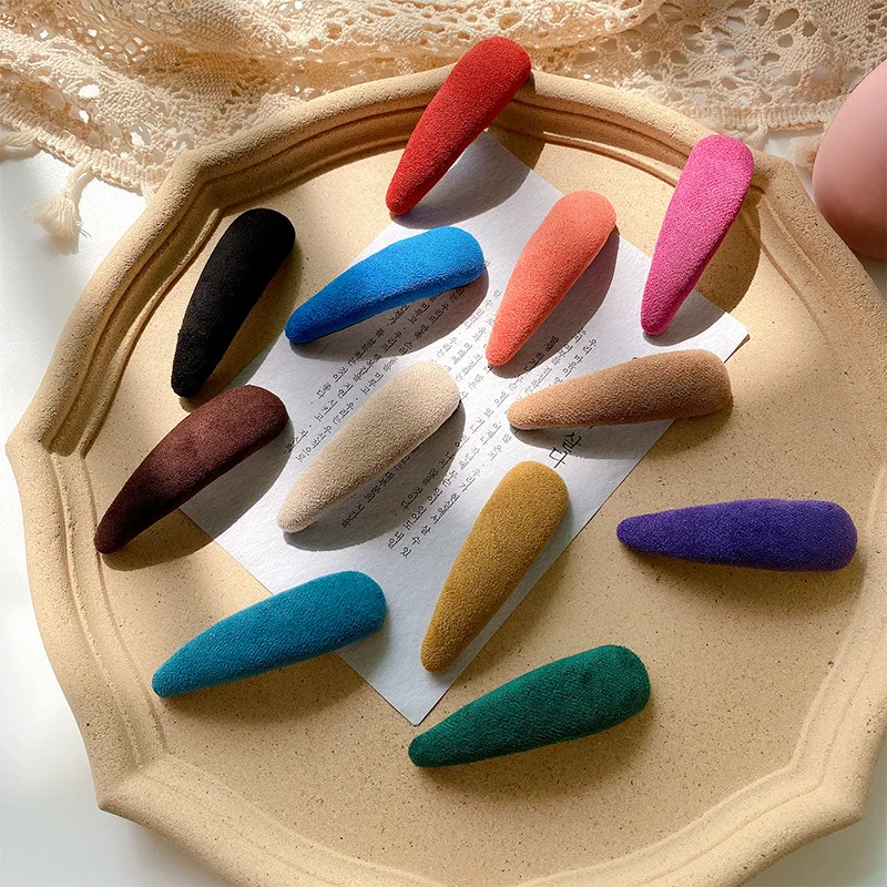 

2021 New Fashion Retro Color Hair Clip Trendy Hairpin Simplicity Hairgrip Woman Spring Clip Elegant Hair Accessories Ornament