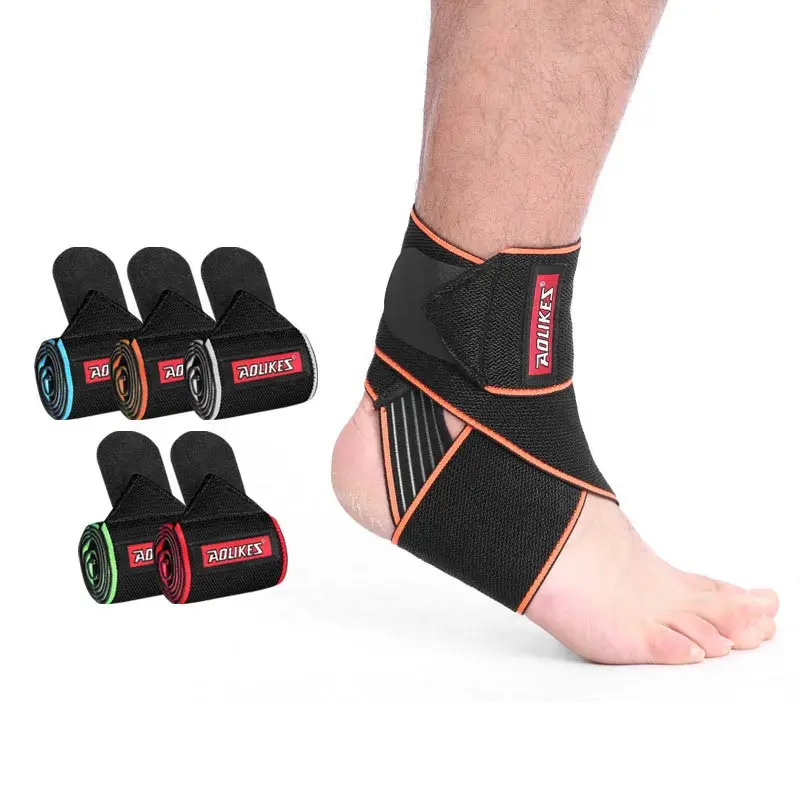 

Fitness Sports Ankle Brace Breathable Adjustable Ankle Support Pad Gym Weightlifting Elastic Silicone Non-slip Wraps Protecor