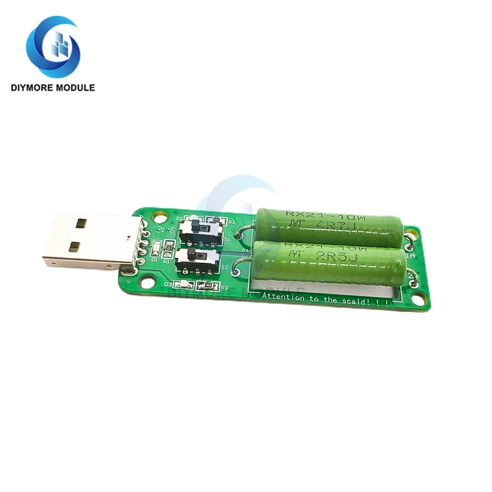 Резистор USB dc электронная нагрузка с регулируемым переключателем 3 5V1A ток/2A/3A