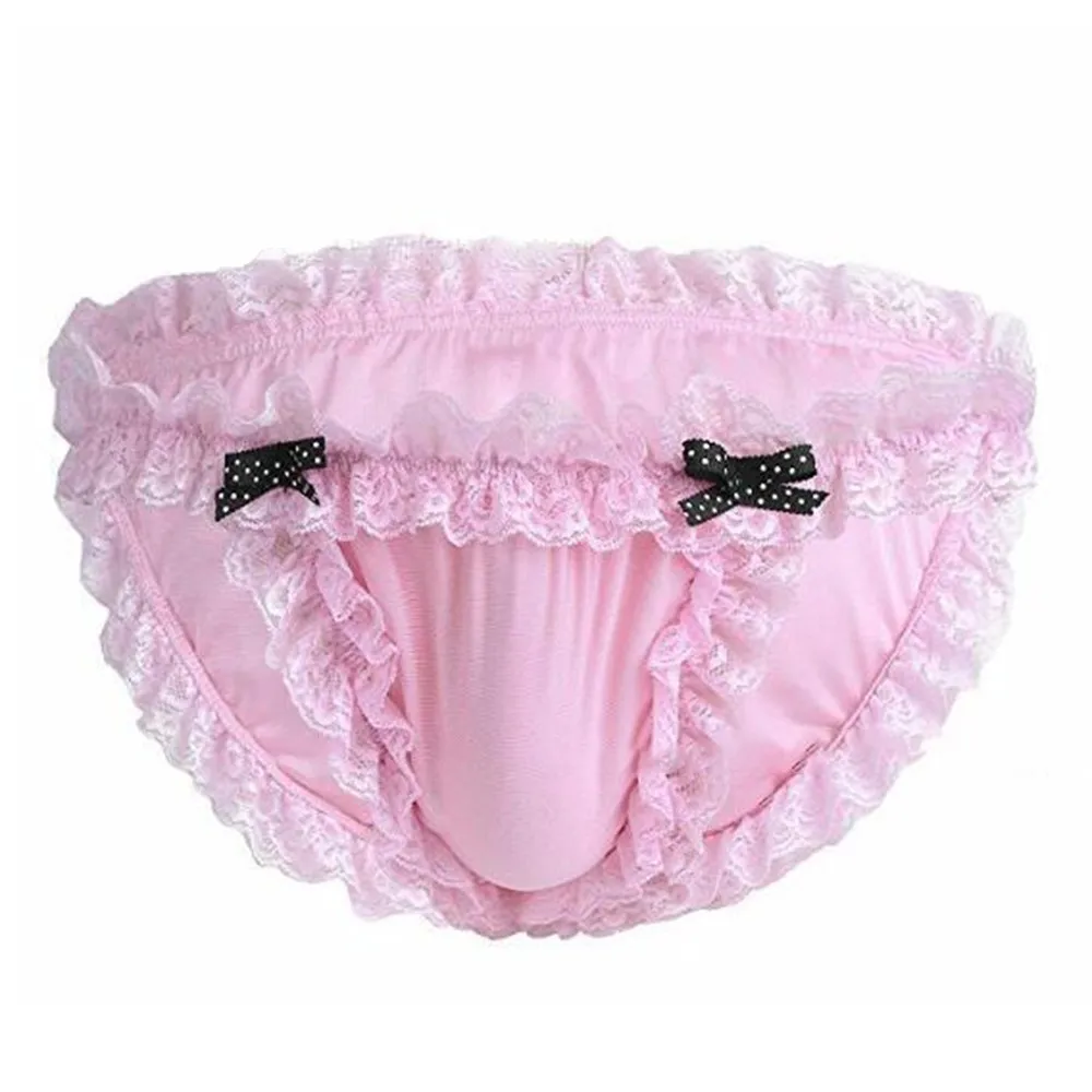 

Mens Sexy Lingerie Underwear Sissy Pouch Panty Lace T-Back Thong Bikini Briefs Underwear Men Gays Underpants Erotic Lingerie