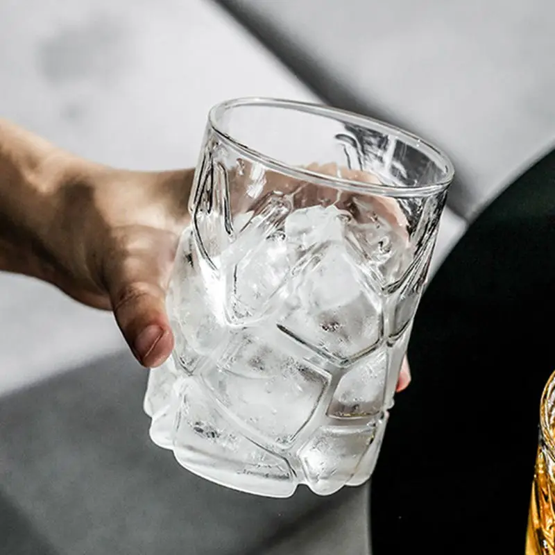 Термостойкая стеклянная чашка для воды с зернистой структурой 300 мл пива