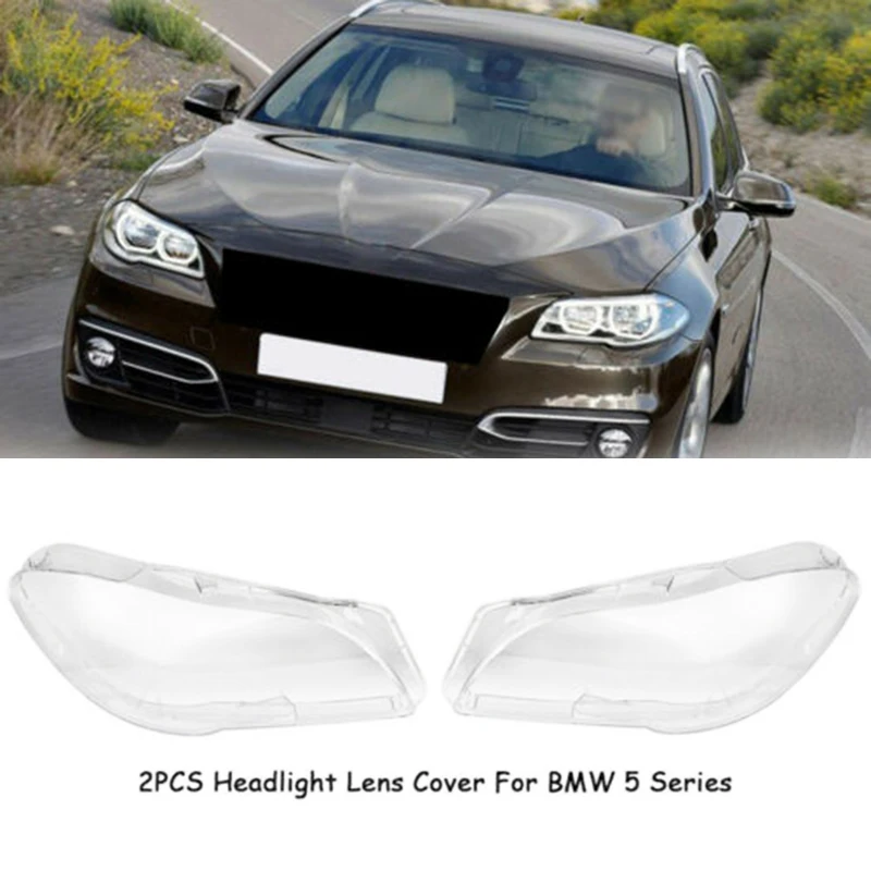 Автомобильный головной светильник Стекло лампа Xenon объектива Крышка чехла для BMW