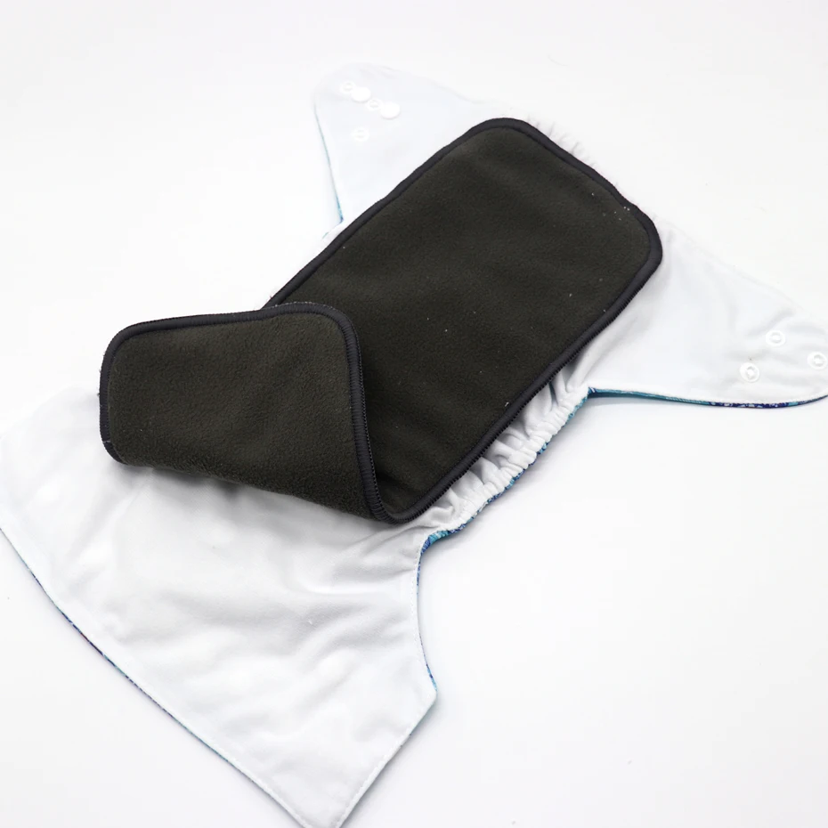 MABOJ Cloth Diapers Baby 9pcs Pocket Cloth Diaper One Size Reusable Washable Nappies Character Unisex Baby Care Pants Insert