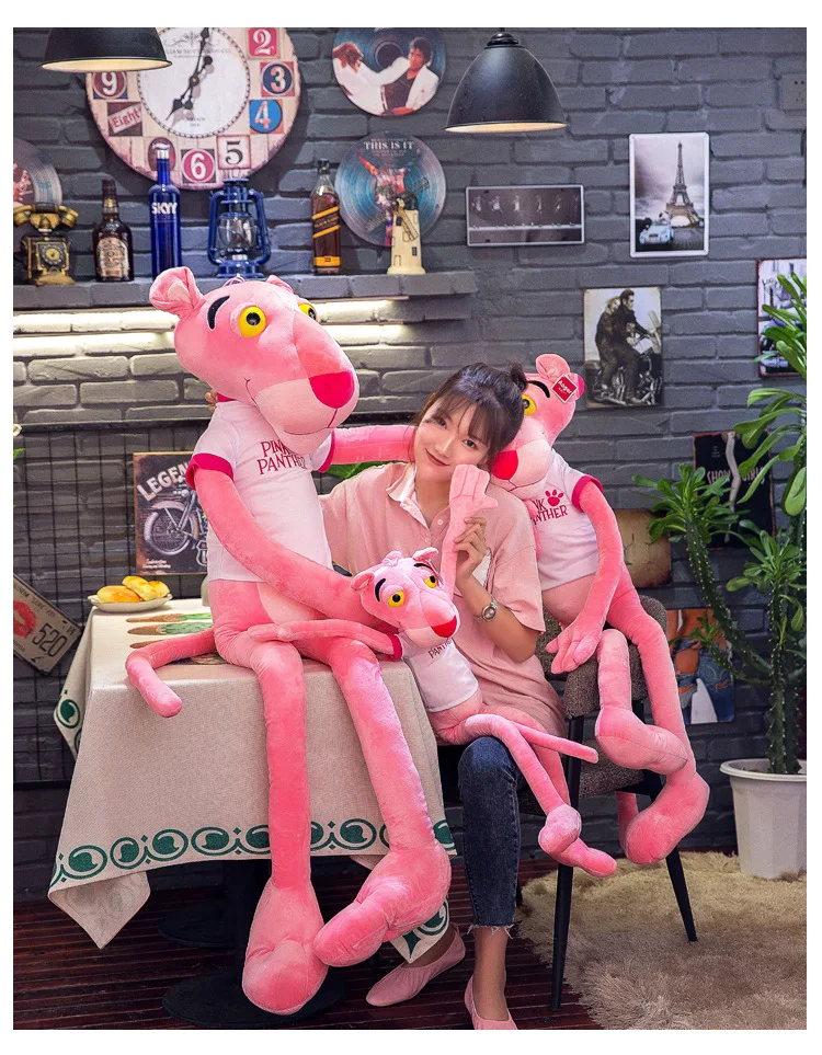 60 180 см Розовая пантера озорная леопардовая кукла плюшевая игрушка для детей