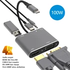 Док-станция 5 в 1, USB C, HDMI, VGA