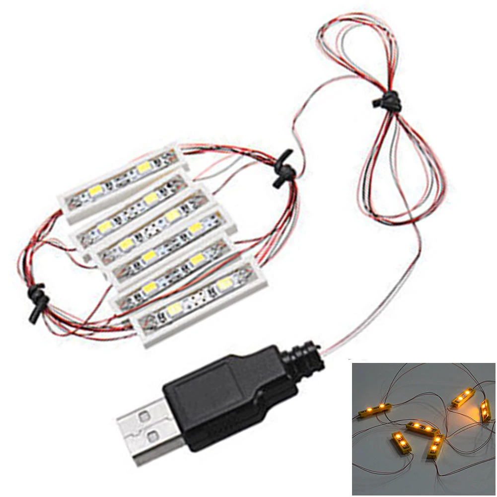 Разноцветные стринги USB Вход Бар Тип лампы Забавный DIY город улица игрушка
