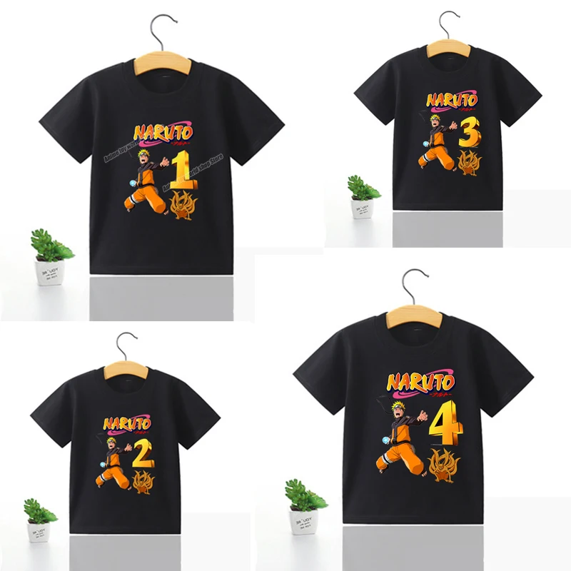 Детская футболка с рисунком Наруто 3D цифровая печать на возраст 1-10 лет | одежда и