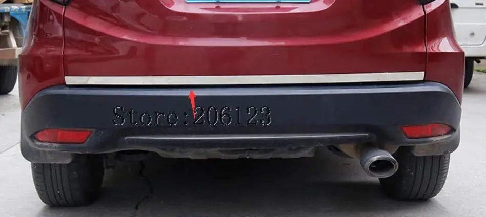 Хромированная Задняя Крышка багажника бампера задних ворот крышка двери отделка