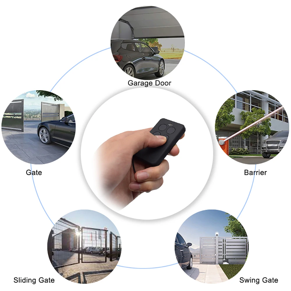 

Garage Command Rolling Code Fixed Code Garage Control Remote 433 mhz 868 315 390 Gate Door Opener 4 in 1 Code Grabber Newest