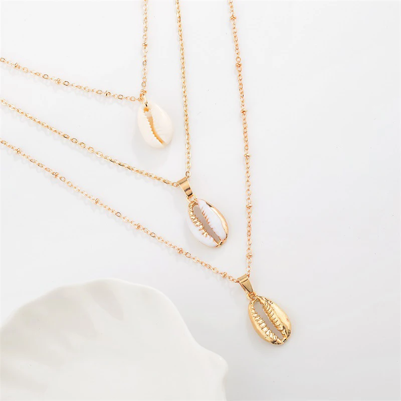 Женское Ожерелье цепочка 3 слоя богемный стиль подвеска Ювелирное Украшение M8694 |