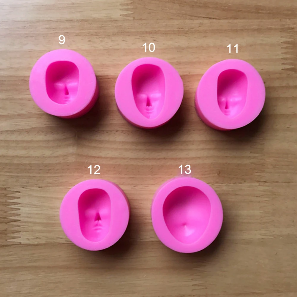 

1PC Creative Silicone Cake Face Mold Decorating Dessert Original Mousse Pudding Baby Face Handmade Mold Creation Baking Tool