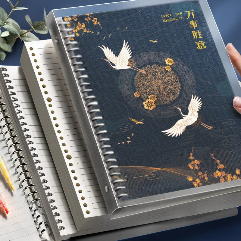 

Antiquity A5/B5 Loose-Leaf Diary Notebook Binder Journal Agenda Book Notepad School Stationery Office Supplies Binder Notebook