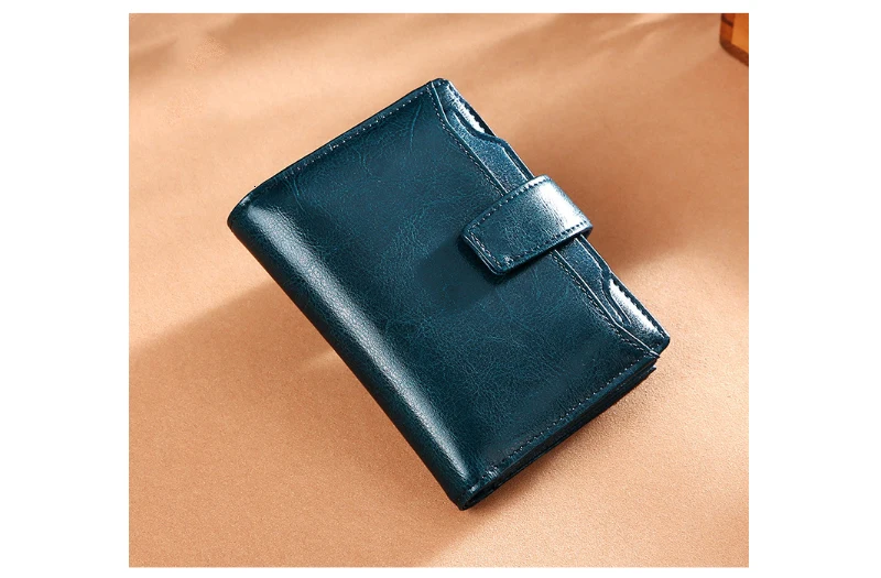 Genuine Leather Womens Wallets And Purses Coin Purse Girl Short Clutch Bags Card Holder Small Purses Carteira Feminina