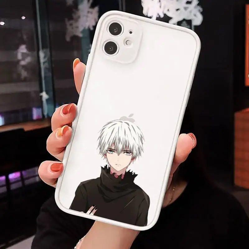 

Japan anime Tokyo Ghoul Phone Case matte transparent For iphone 7 8 11 12 plus mini x xs xr pro max cover