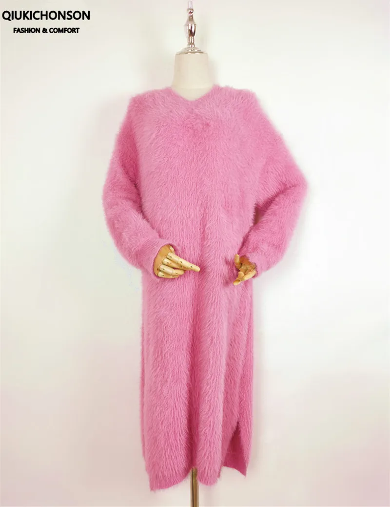 Платье женское трикотажное средней длины милое свободное из синтетического