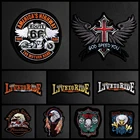 Нашивки в виде Орлиной лапы, с вышивкой, для одежды, для байкеров, мотоциклов