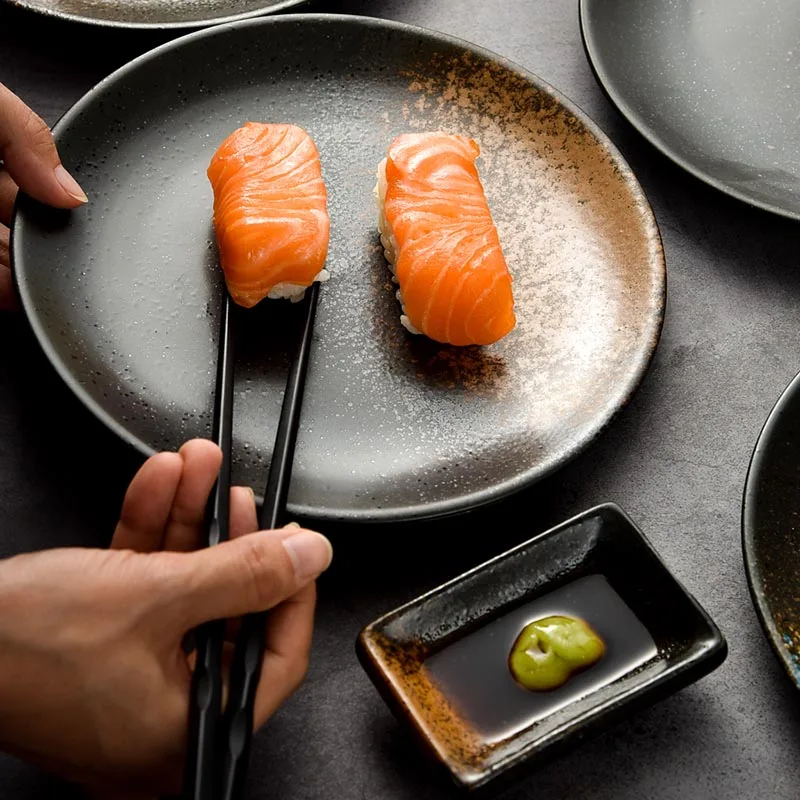 Тарелки круглые керамические для суши 6/7/8/9 дюйма | Дом и сад