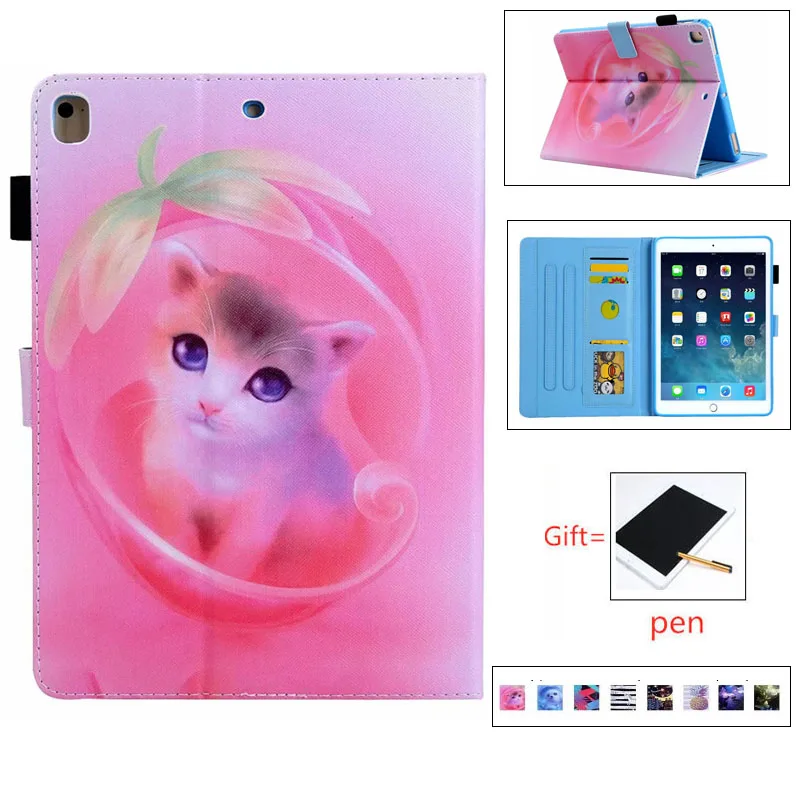 Умный чехол для iPad Mini 1 2 3 4 5 7 9 дюйма силиконовый из искусственной кожи планшета ipad