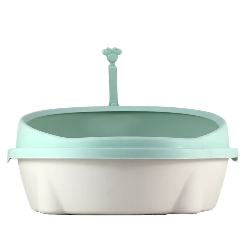 Новый полузакрытый кошачий Туалет большой пластиковый ящик для кошачьего