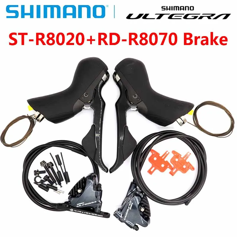 

Shimano Ultegra ST R8020 Hydraulic Disc Brake DUAL CONTROL LEVER 2x11 Speed ST R8020 + BR R8070 hydraulic Flat Mount caliper
