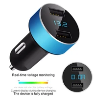 car mobile phone charger 4 1a fast charging device led digital display voltmeter smart dual usb adapter universal accessories