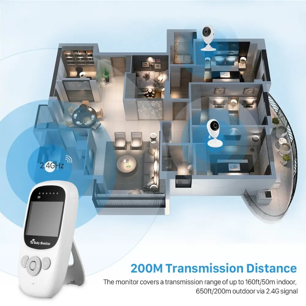 

Wireless LCD Audio Video Baby Monitor SP880 Radio Nanny Music Intercom IR 24h Portable Baby Camera Baby Walkie Talkie Babysitter