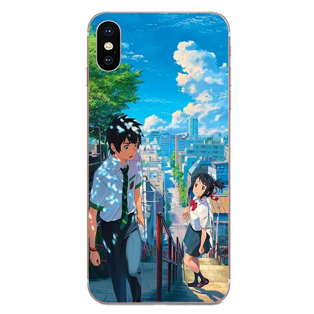 For Galaxy Grand A3 A5 A7 A8 A9 A9S On5 On7 Plus Pro Star 2015 2016 2017 2018 Soft Cellphone Transparent Your Name Japan Anime | Мобильные
