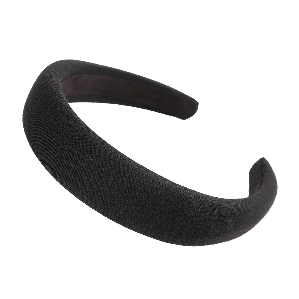 Женский обруч для волос AWAYTR однотонный карамельного цвета с подкладкой